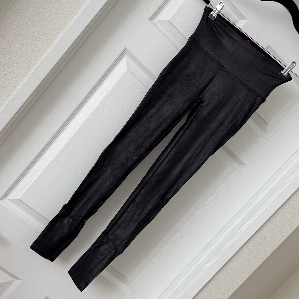 SPANX Glossy Black Leggings